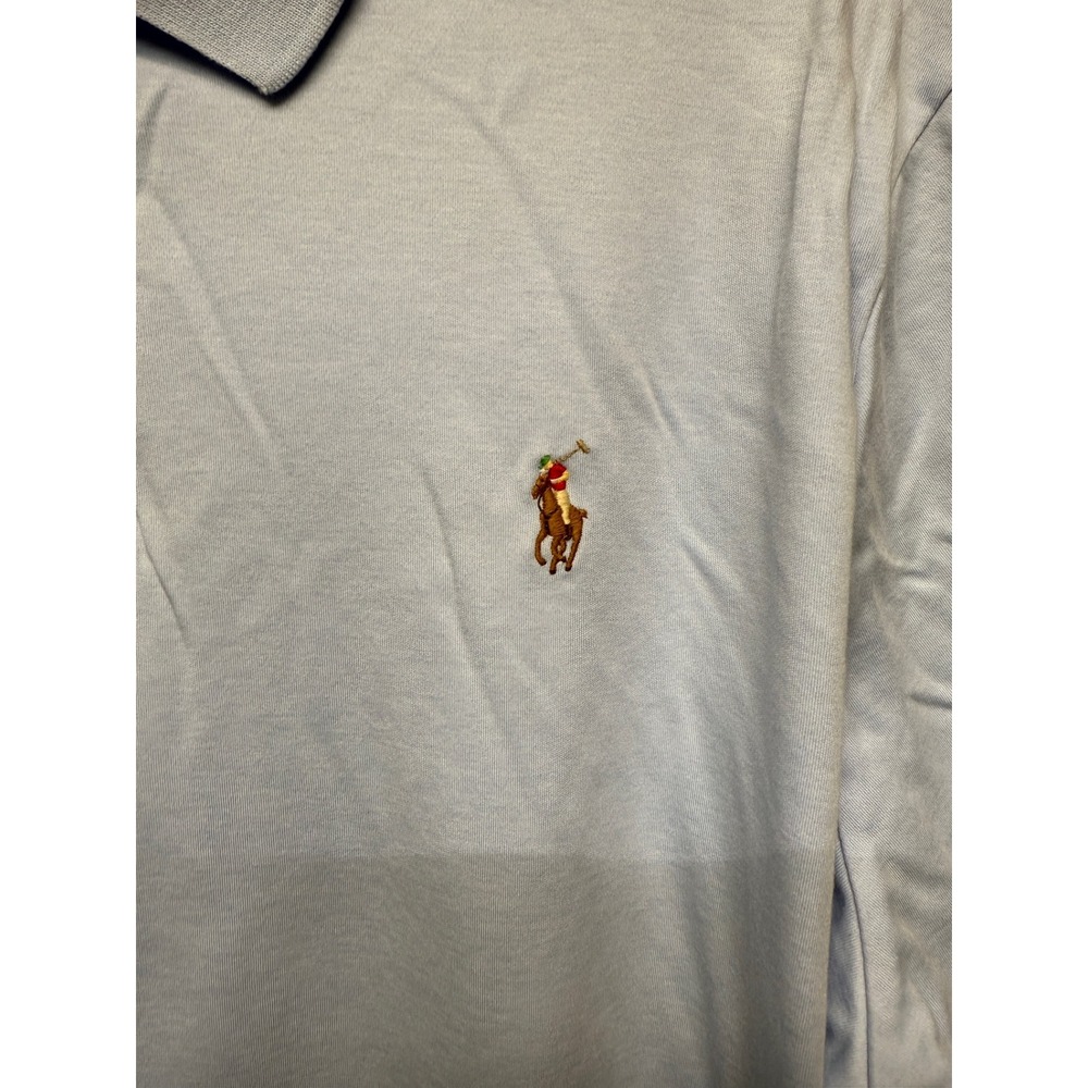 Ralph Lauren Polo Shirt Mens XL Classic Fit Light Blue Short Sleeve see photos - Picture 3 of 7